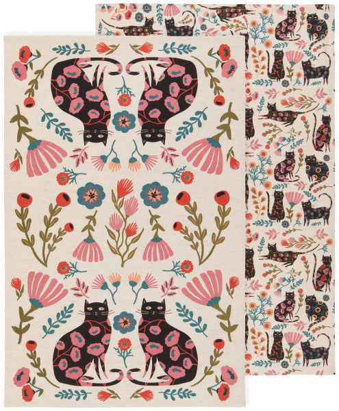 Catbloom - Dish Towel Set Of 2