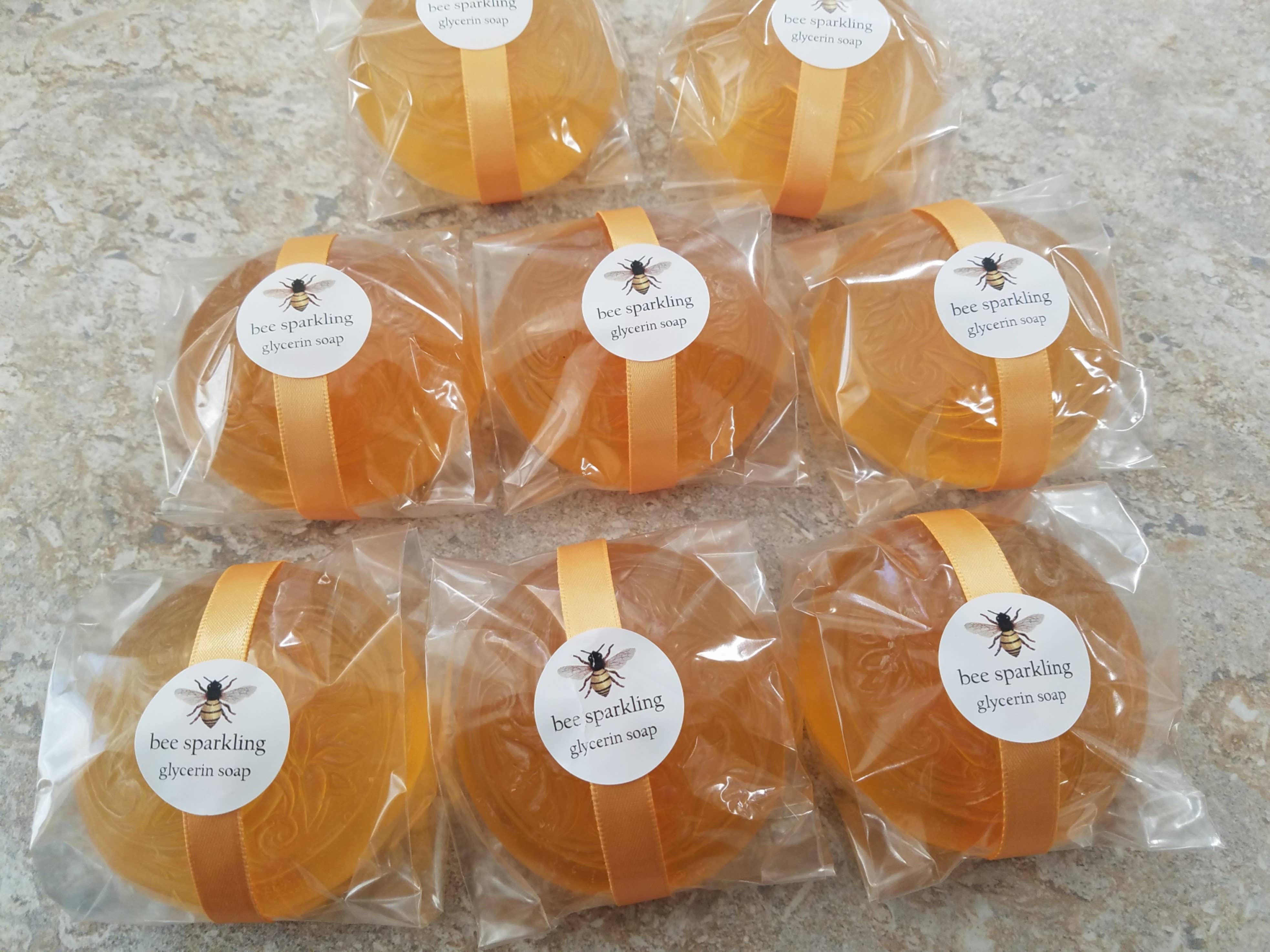 Bee Sparkling  - Honey Glycerin soap;  non drying