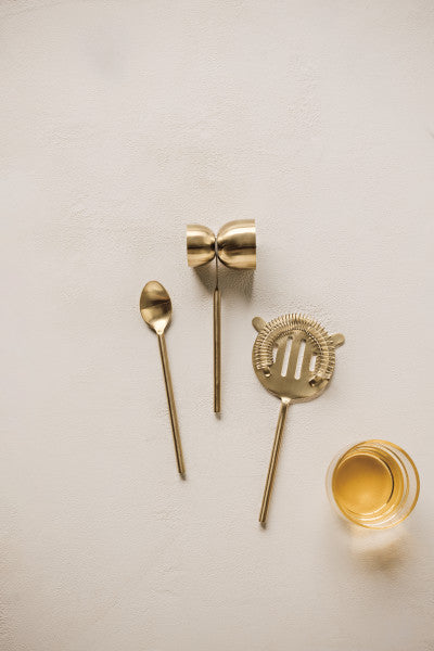 Matte Gold Bar Tools Set of 3