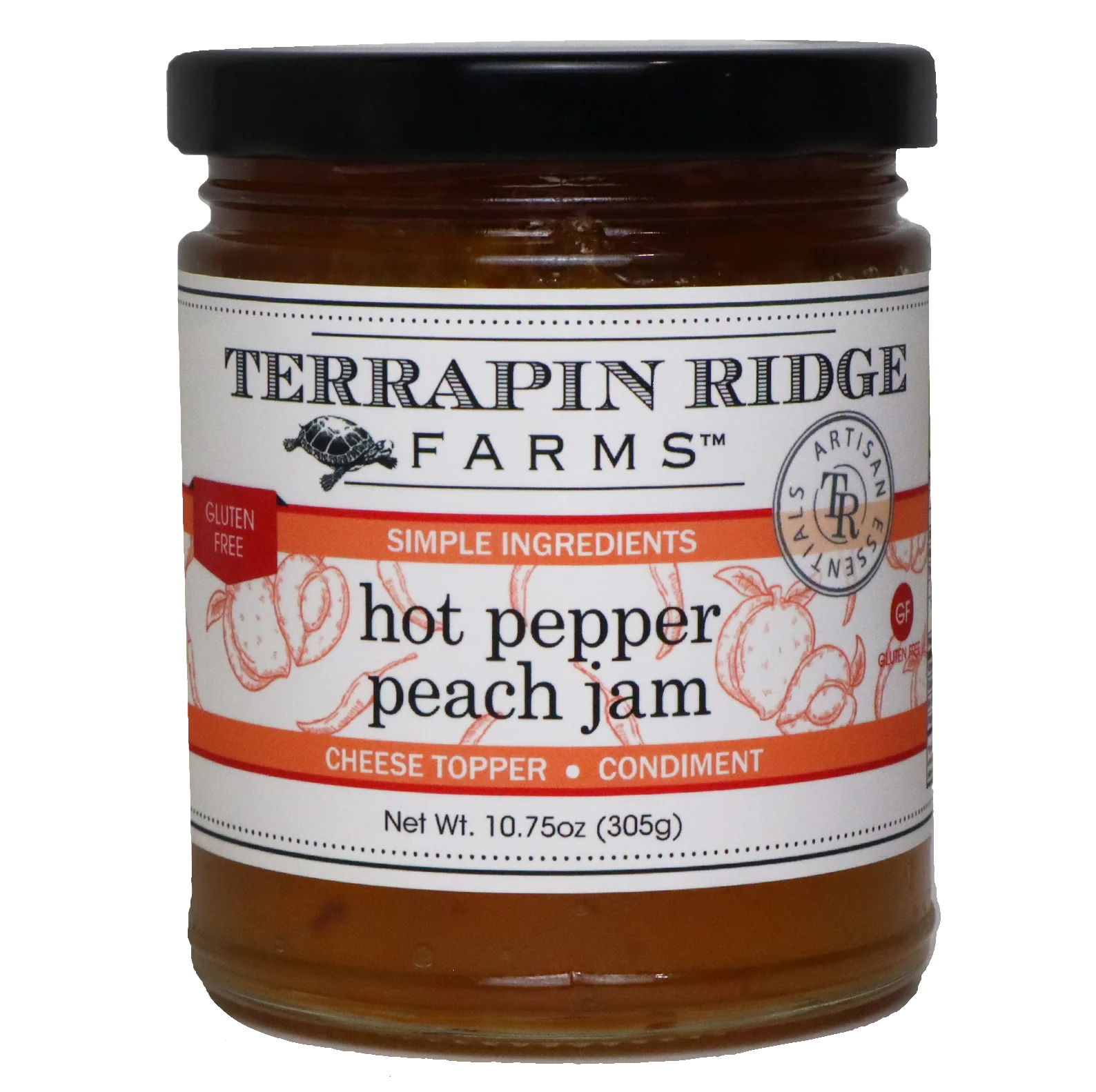 Hot Pepper Peach Jam 11oz