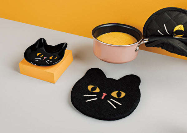 Black Cat Spoon Rest