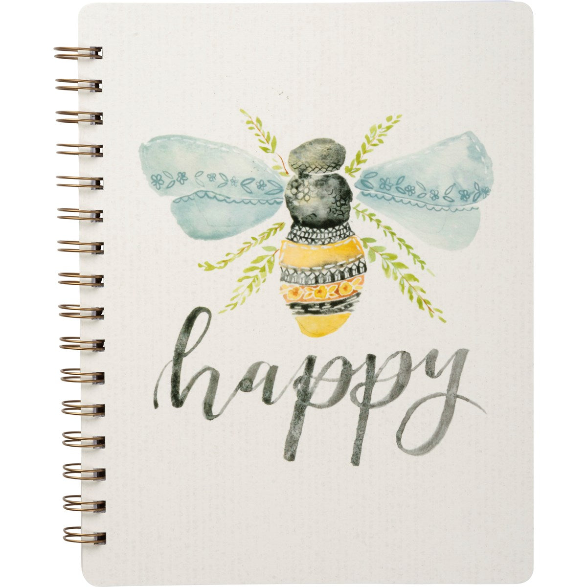Bee Happy - Spiral Notebook