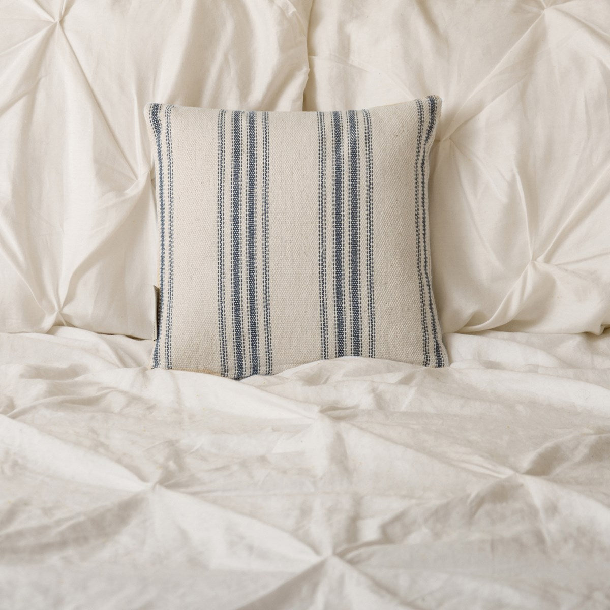 Small Blue Stripe Pillow