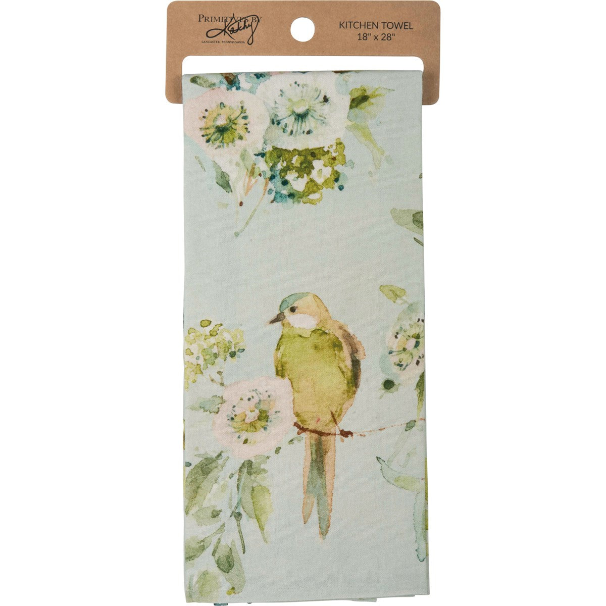 Bird Floral Dish Towel