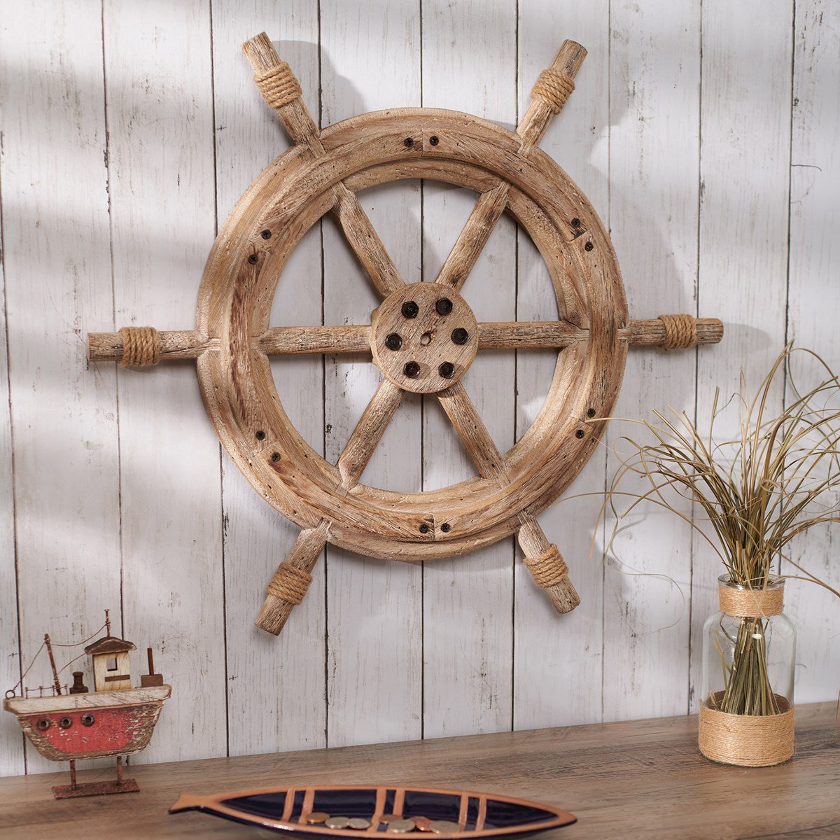 Ship's Wheel - Hanging Decor