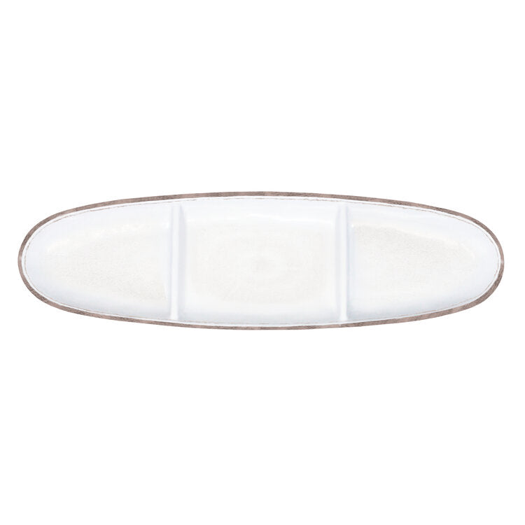 Le Cadeaux Sectioned Oval Tray