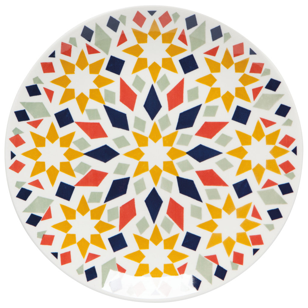 8.5"  Kaleidoscope Stamped Plate