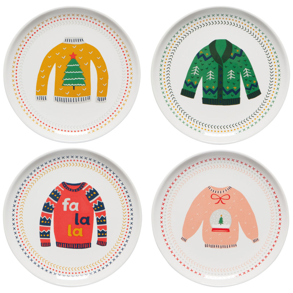 Appetizer Plates - Ugly Christmas Sweater