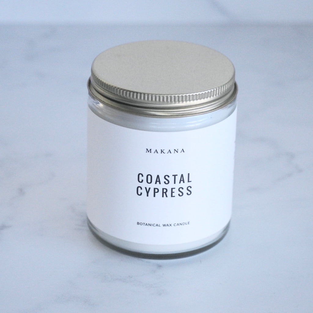 Coastal Cypress Modern Apothecary Jar Candle 8 oz