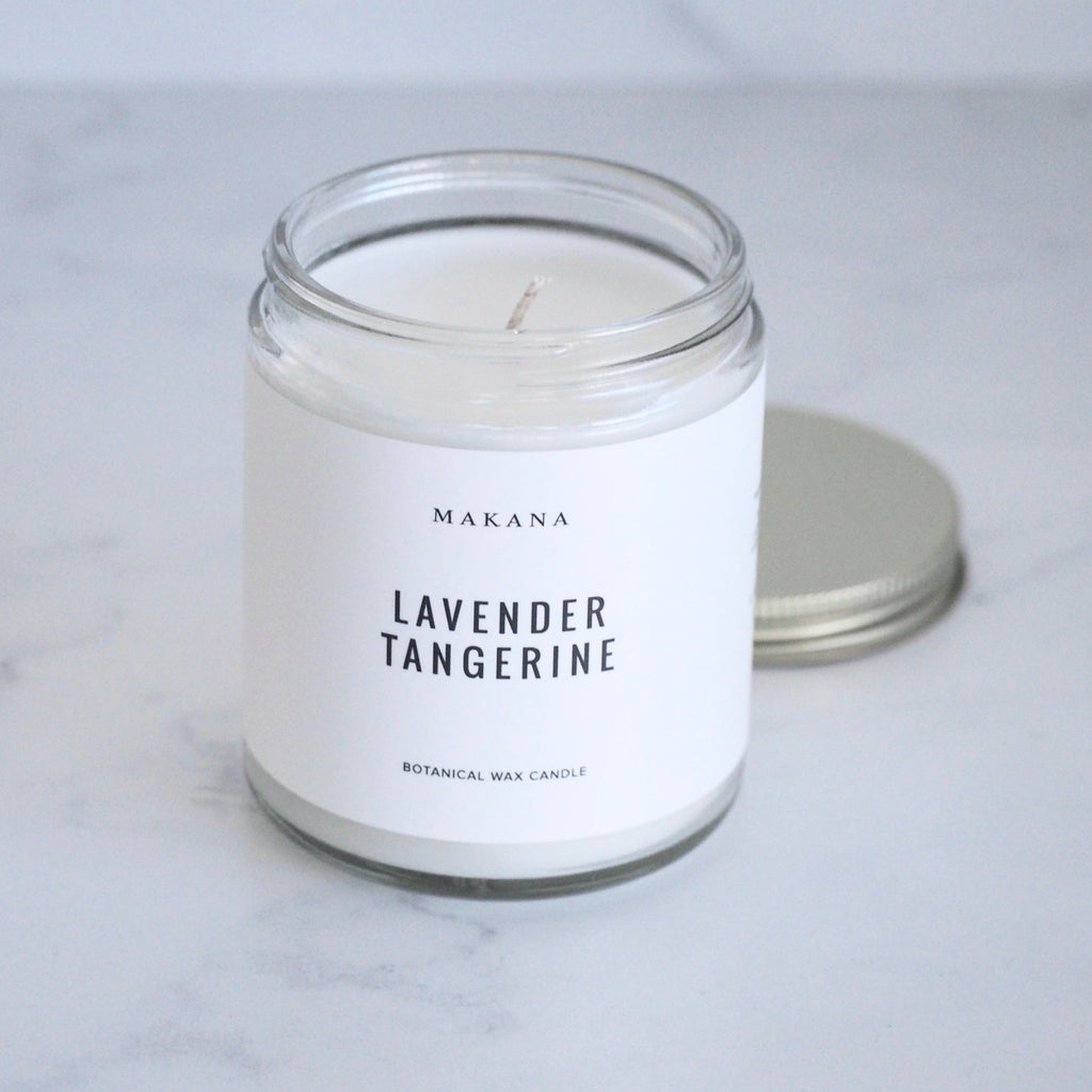 Lavender Tangerine Modern Apothecary Jar Candle 8 oz