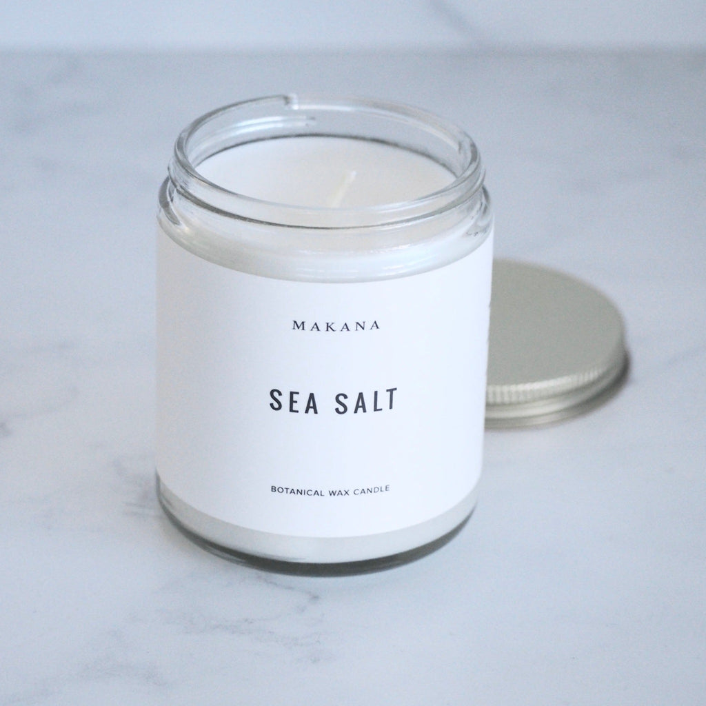 Sea Salt Modern Apothecary Jar Candle 8 oz